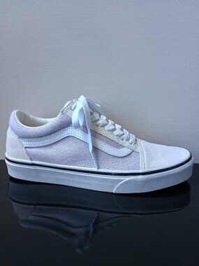 Vans Women Old Skool Suede/Canvas Sneaker in Elegant/Romantic 2 Tone Lilac Mist